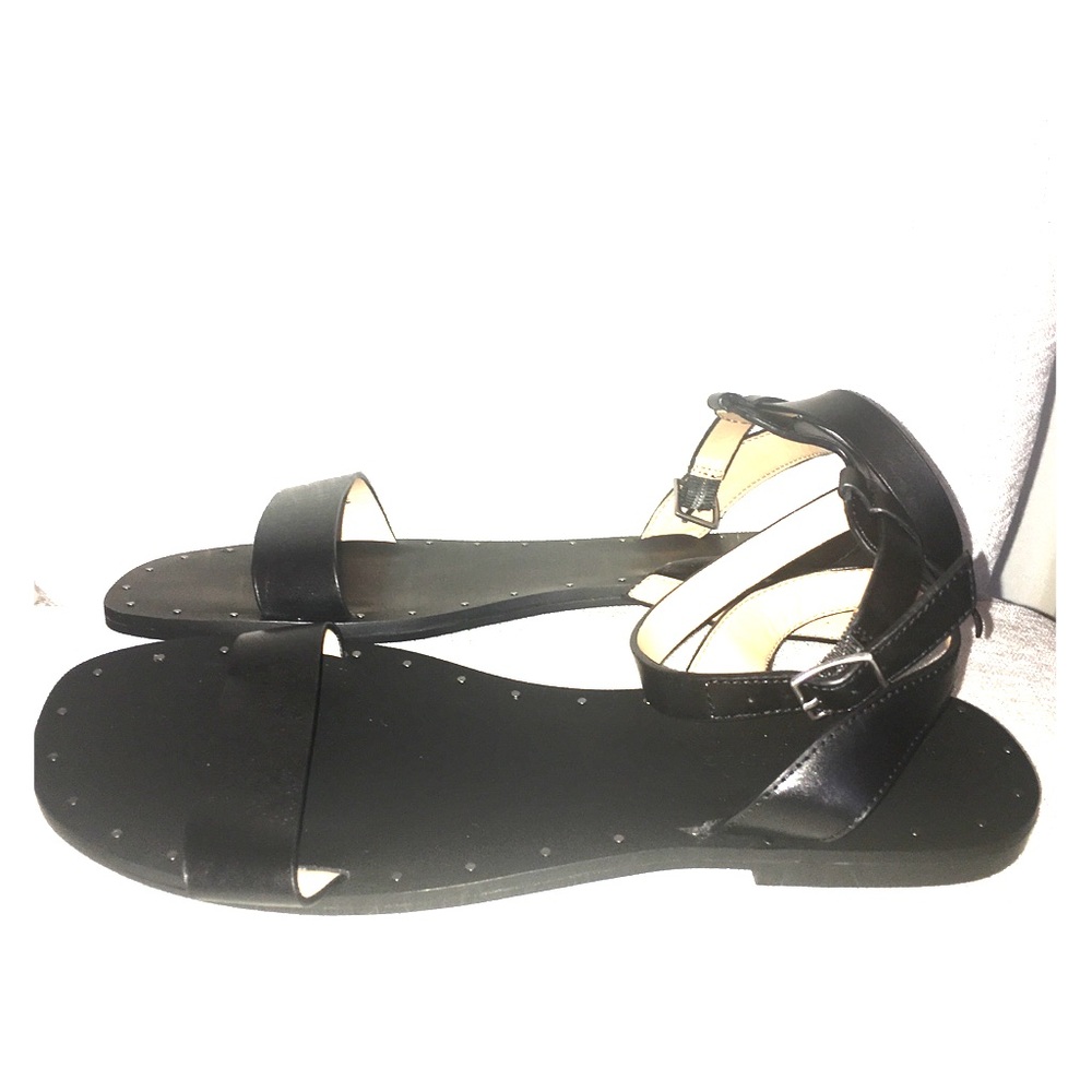 NWOT - Banana Republic black leather gladiator sandals